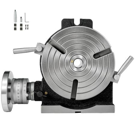 Rotary Table 8 Inch/200 MM Horizontal Vertical Rotary Table 3-Slot Rotary Table for Milling Machine MT-3 Rotary Table for Milling 360 Degrees Precision Rotary Table