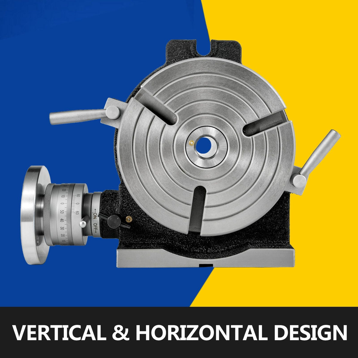 Rotary Table 8 Inch/200 MM Horizontal Vertical Rotary Table 3-Slot Rotary Table for Milling Machine MT-3 Rotary Table for Milling 360 Degrees Precision Rotary Table