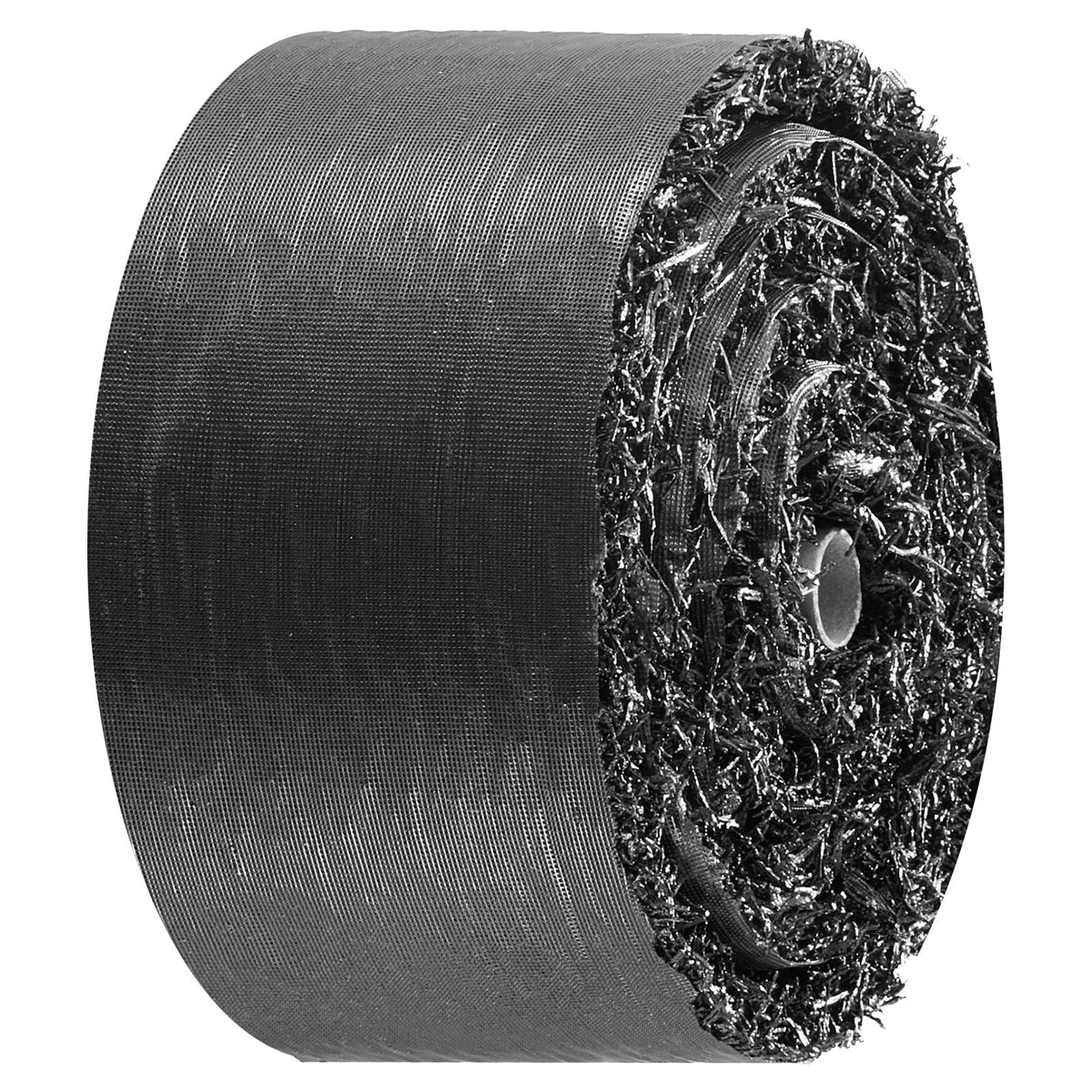 Rubber Mulch Mat Roll, 140 x 4.5 in, Recycled Rubber Permanent Mulch Edging Border, Natural-Looking Flower Barrier with Stakes, 0.5 in Thick Cuttable Garden Edgings for Landscaping