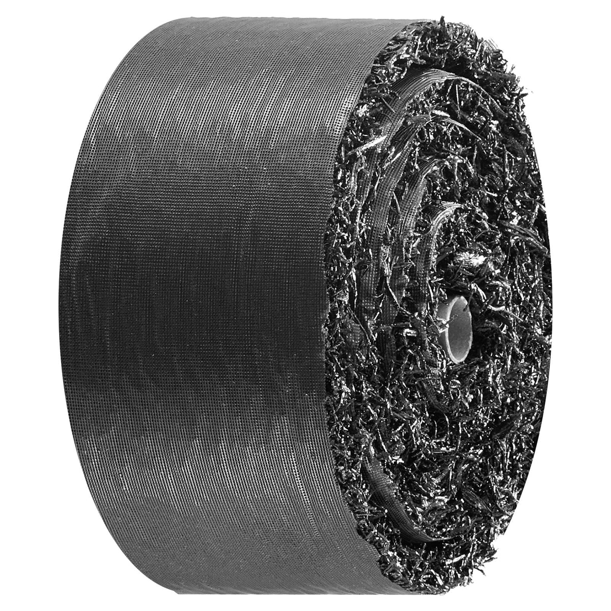 Rubber Mulch Mat Roll, 4 Rolls 120 x 4.5 in, Recycled Rubber Permanent Mulch Edging Border, Natural-Looking Flower Barrier with Stakes, 0.5 in Thick Cuttable Garden Edgings for Landscaping