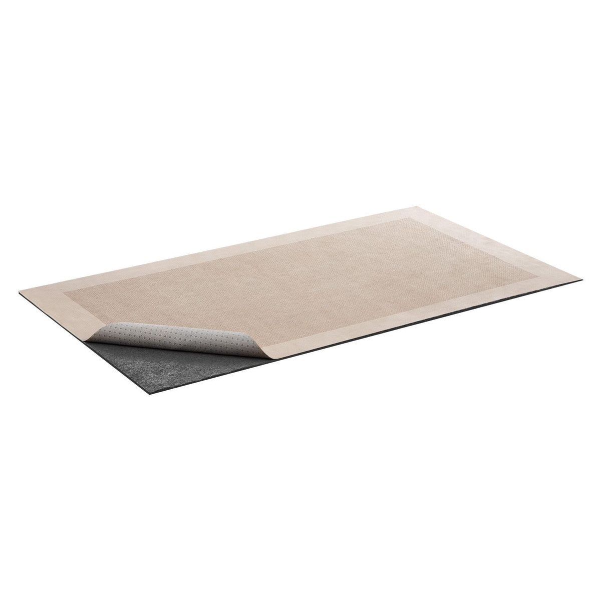 Rug Pad 3 x 5 ft, Non-slip Carpet Area Pad, Rug Mat Padding with Dual Surface Felt Cushion & Rubber Gripper, Hardwood Floor Protection for All Floors, Finishes, Keeps Carpets in Place