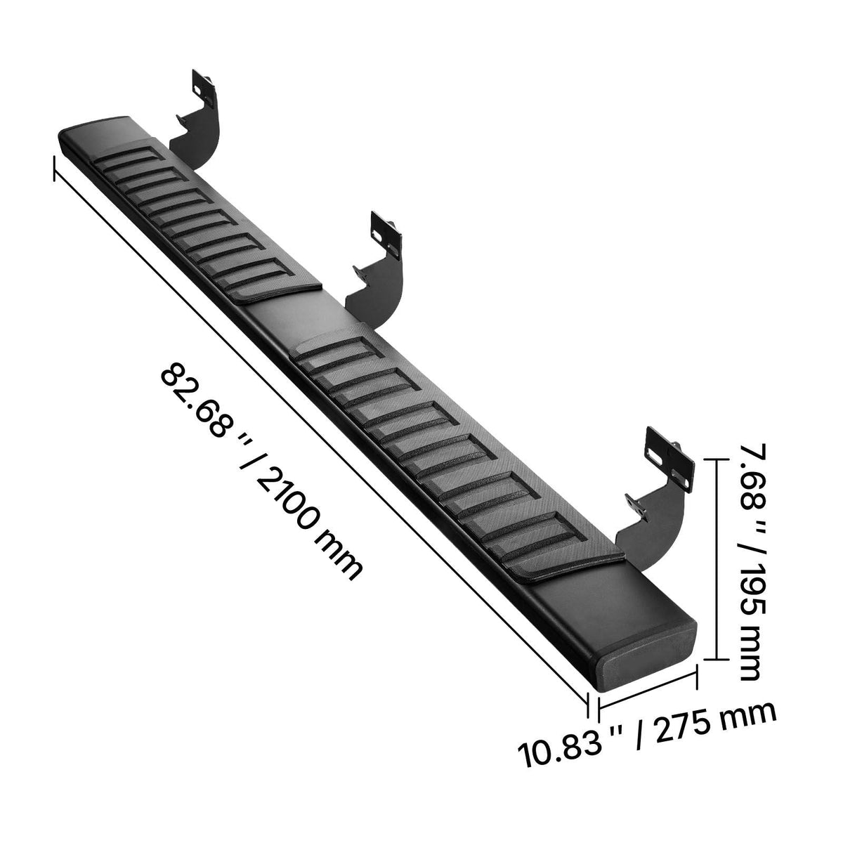 Running Boards, 6 Inches Side Steps Compatible with 2009-2018 Dodge Ram 1500 Crew Cab, 2010-2025 Dodge Ram 2500 3500 Crew Cab(Not Fit 2019-2025 Ram 1500 New Body), 500 lbs Load Capacity, Black