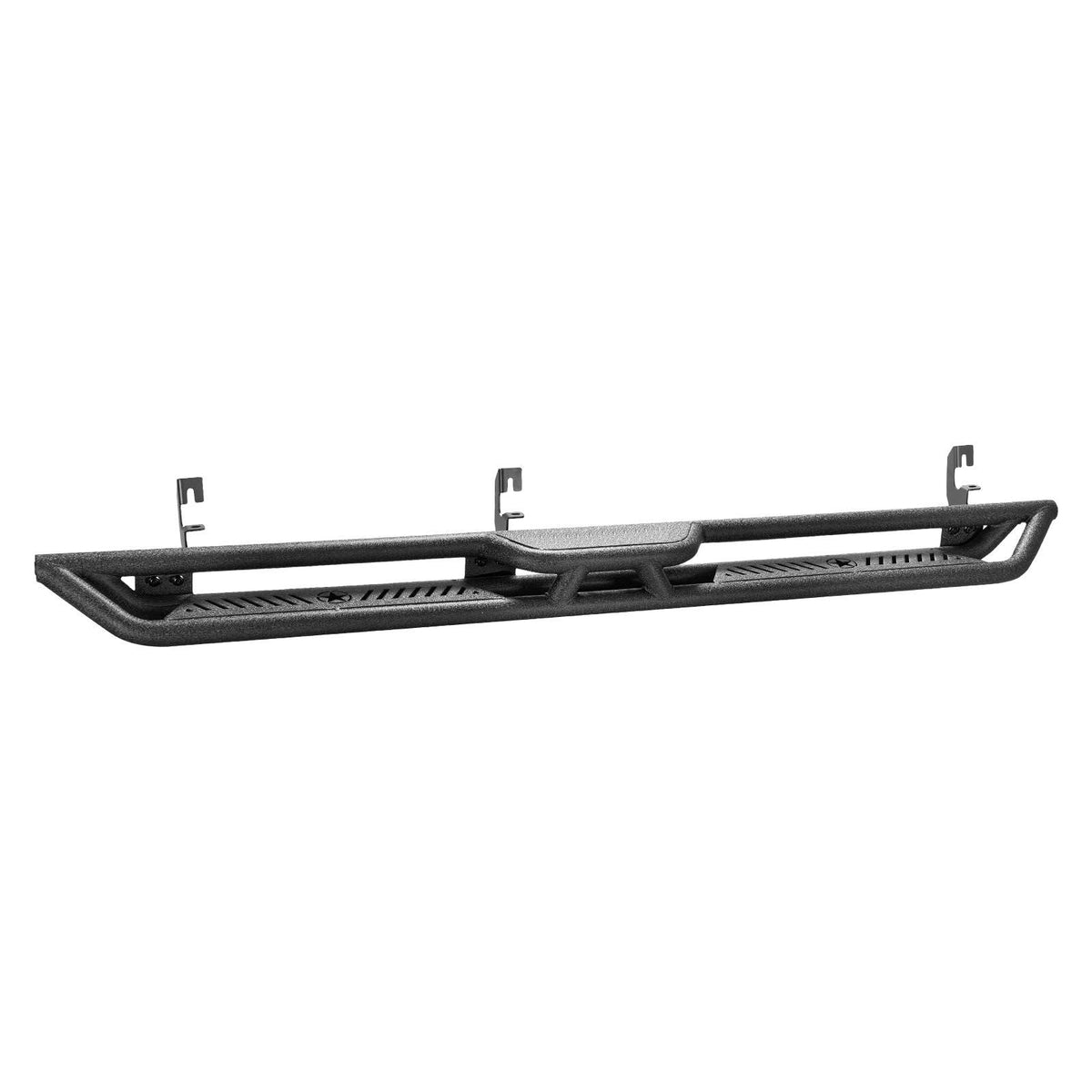Running Boards, 6 Inches Side Steps Compatible with 2015-2025 Chevy Colorado/GMC Canyon Crew Cab, Black Carbon Steel Nerf Bars, 550 lbs Load Capacity, Non-Slip Hollow Surface Rustproof Coating