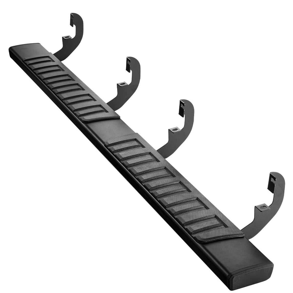 Running Boards, 6 Inches Side Steps Compatible with 2019-2025 Chevy Silverado/GMC Sierra 1500 Crew Cab, 20-25 Chevy Silverado/GMC Sierra 2500HD 3500HD Crew Cab, Black Textured Aluminum Nerf Bars