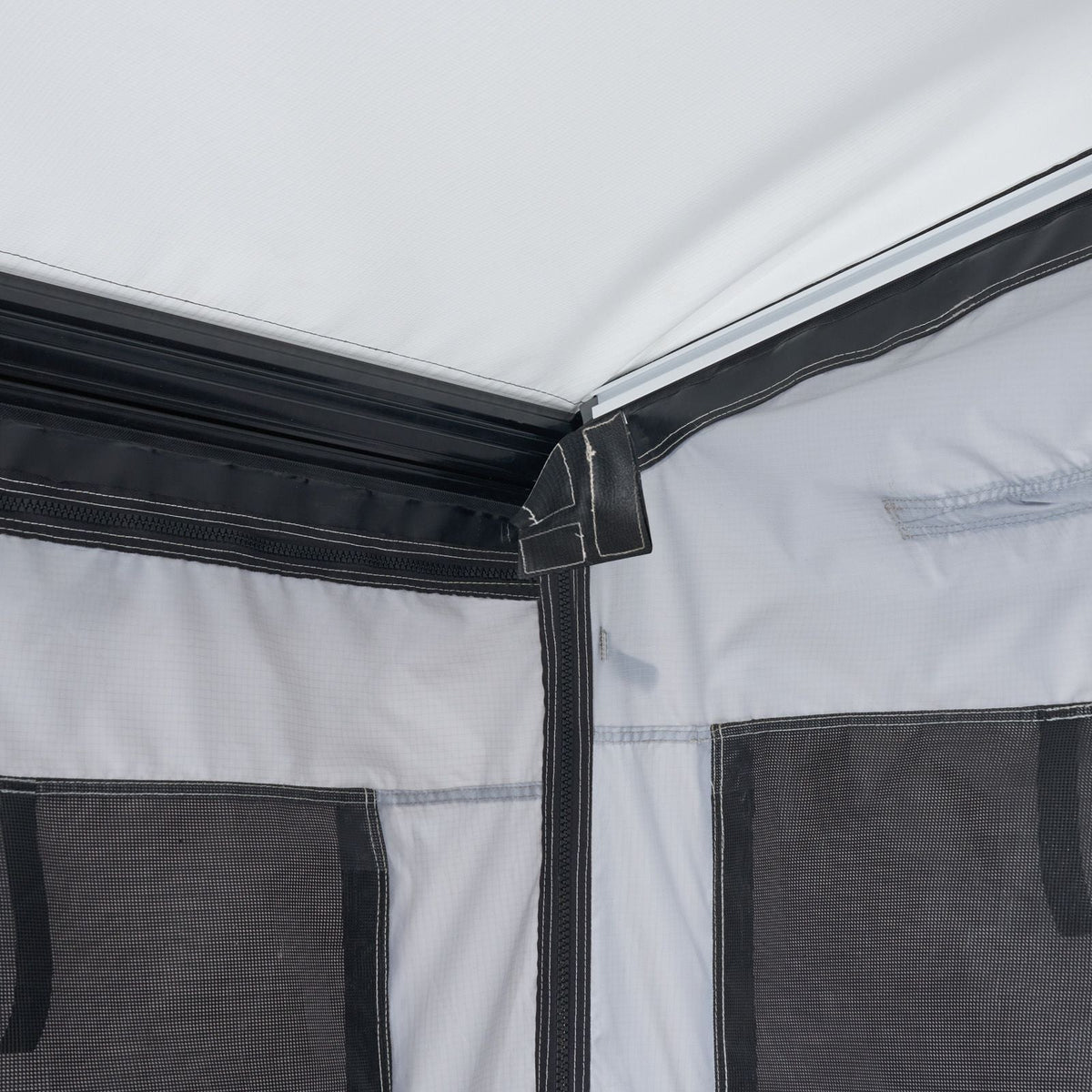 RV Awning Sun Shade Room - Compatible with 18 -19 ft Awnings, RV Awning Sun Shading Room with Door & Ventilated Mesh Windows, Sunproof & Windproof Three-Sided Enclosure Tent for RV Camping