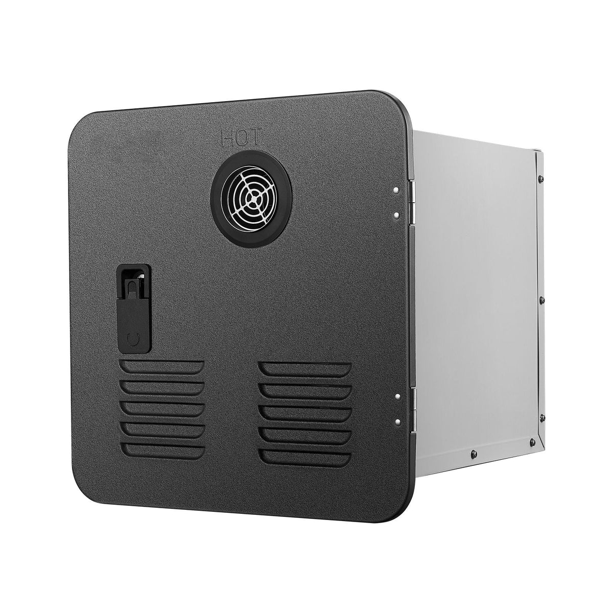 RV Tankless Water Heater, Instant Shower with 15 x 15 inches Black Door and Remote Controller, 55000BTU Optimized Comfort Performance Hot Water, Ideal for RVers' Family Everyday Use