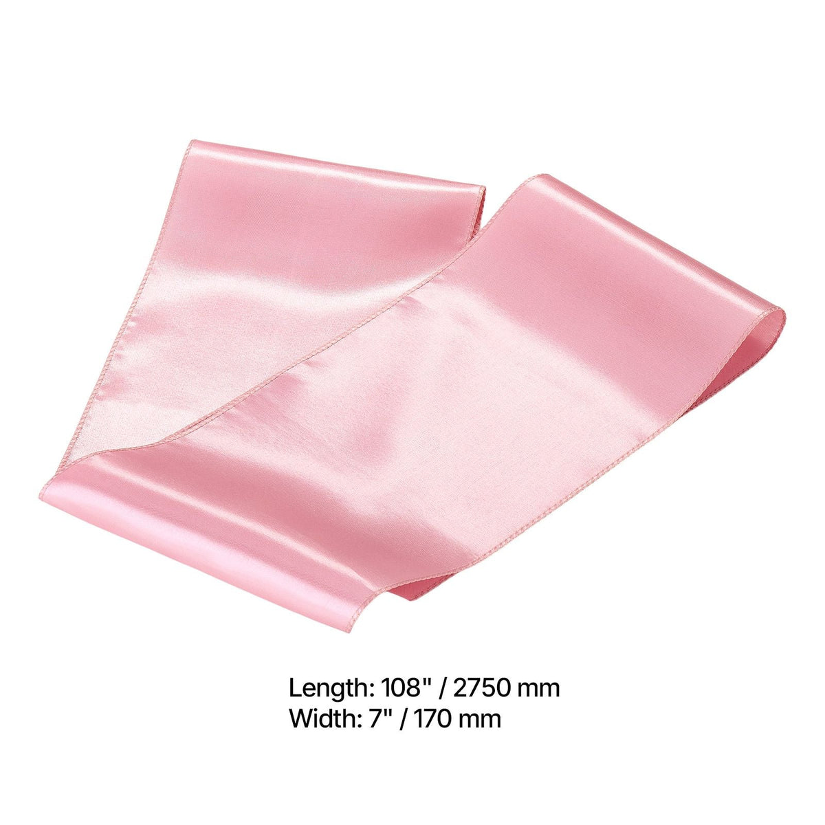 Satin Chair Sashes Bows, 100PCS Chair Ribbon Ties Back Sash, 7 x 108 inch, Rose Gold Wedding Reception Decoration, for Wedding Ceremony Baby Shower Party Events Banquet Chair Cover Decoration