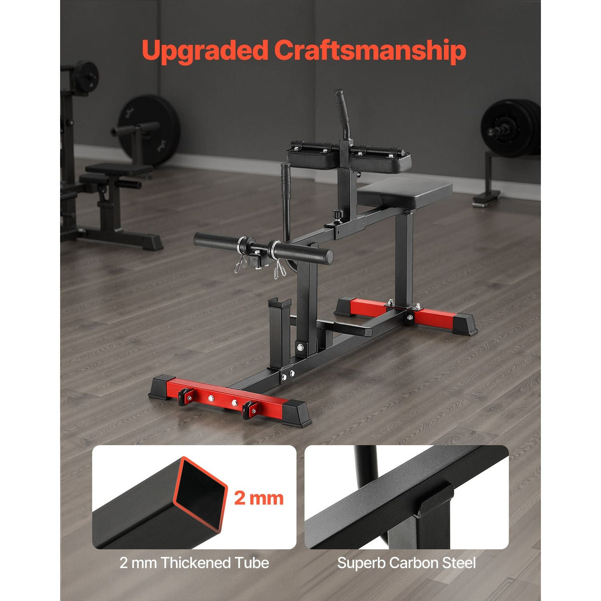 Seated Calf Machine, 440 LBS Capacity Calf Raise Machine, Seated Calf Raise Leg Exercise Home Gym, Calf Workout Training Equipment, Lower Body Specialty Machine, Fit 1/2 inch Weight Plates