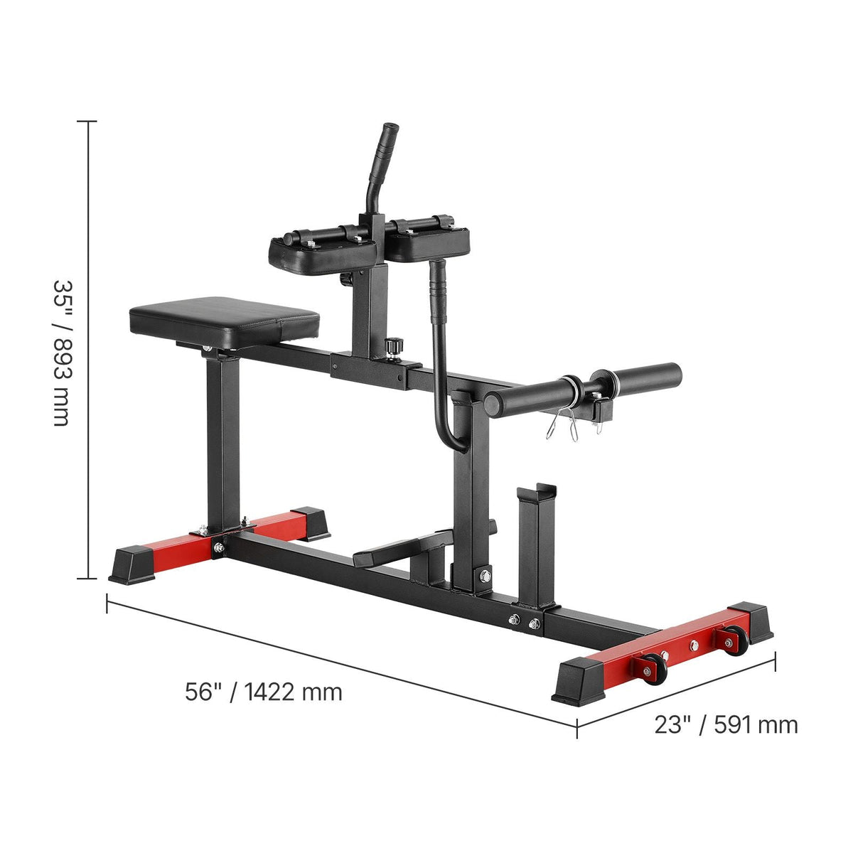 Seated Calf Machine, 440 LBS Capacity Calf Raise Machine, Seated Calf Raise Leg Exercise Home Gym, Calf Workout Training Equipment, Lower Body Specialty Machine, Fit 1/2 inch Weight Plates