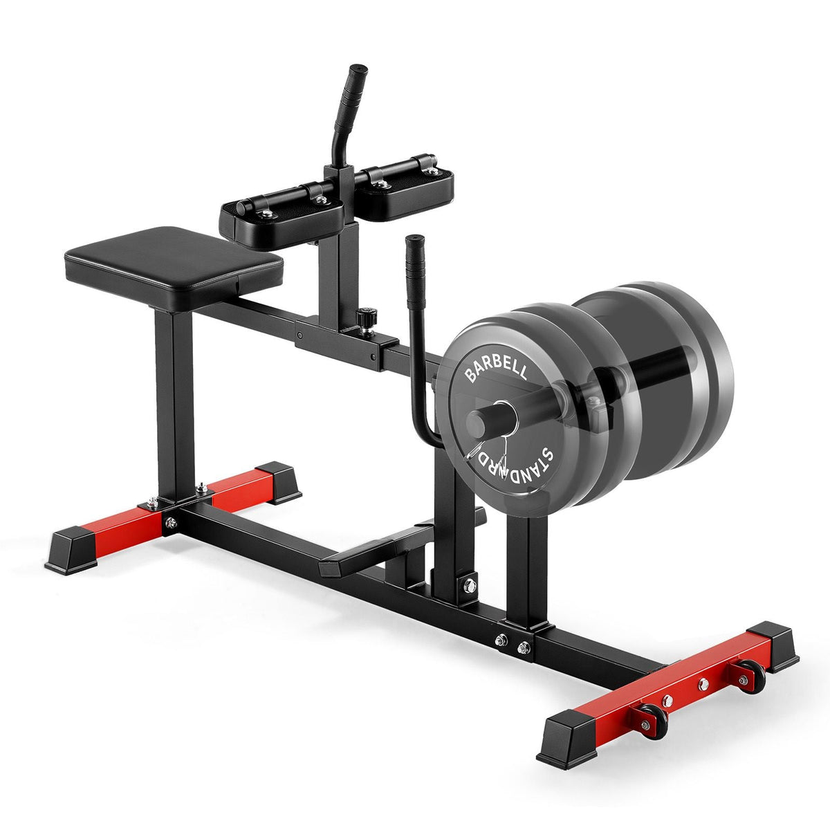 Seated Calf Machine, 440 LBS Capacity Calf Raise Machine, Seated Calf Raise Leg Exercise Home Gym, Calf Workout Training Equipment, Lower Body Specialty Machine, Fit 1/2 inch Weight Plates