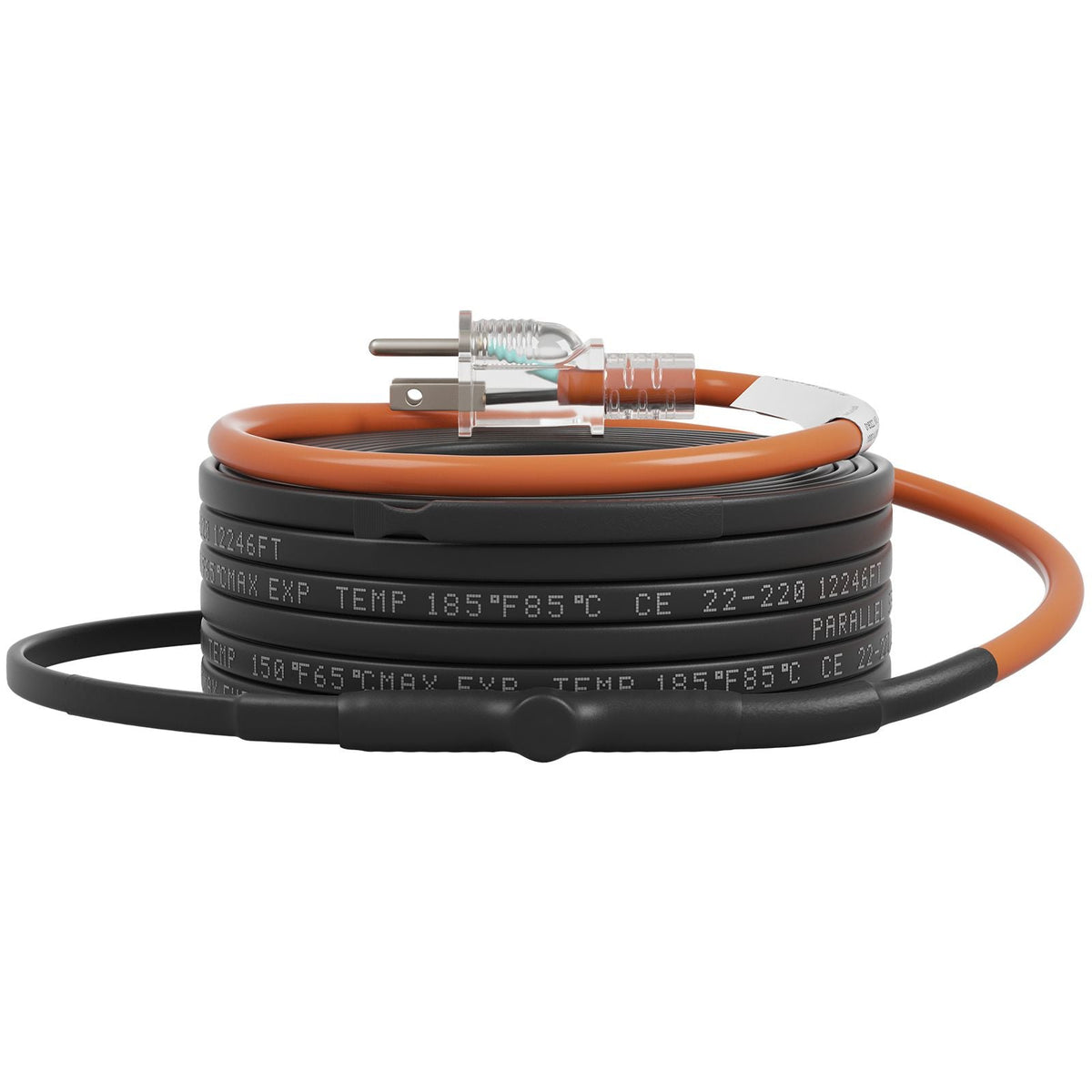 Self-Regulating Pipe Heating Cable, 60-feet 5W/ft Heat Tape for Pipes Freeze Protection, Protects PVC Hose, Metal and Plastic Pipe from Freezing, 120V