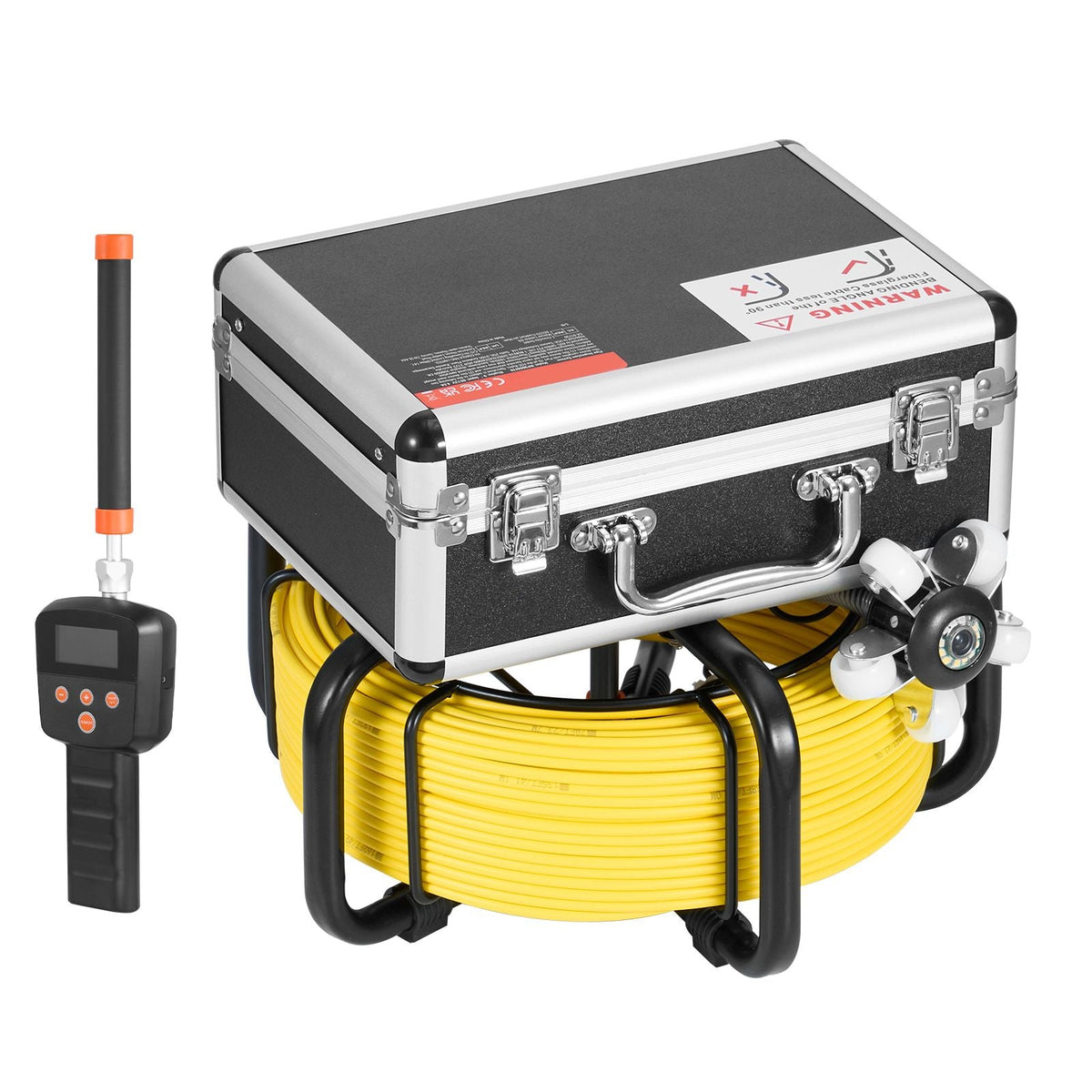 Sewer Camera with 512Hz Locator,165 ft/50 m, Self-Leveling Drain Inspection Camera with 9" 1080P HD Screen, 36X Zoom, Snake Plumbing Camera with Lights-12 LED, 32GB SD Card for Duct Pipe