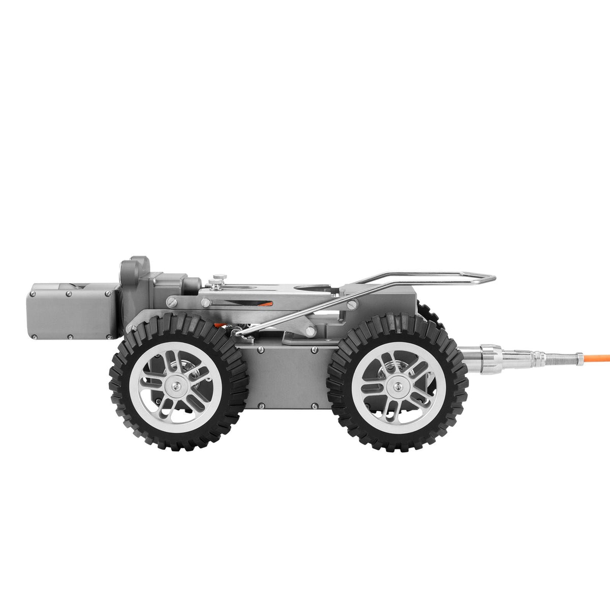 Sewer Pipe Inspection Robot, 394FT Pipeline Detection Crawling Robot with 2MP Front/Rear Cameras & Touchscreen Tablet, IP68 Plumbing Camera with Lights & Distance Counter for Industrial Pipes
