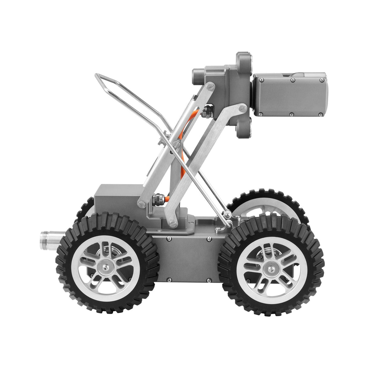 Sewer Pipe Inspection Robot, 394FT Pipeline Detection Crawling Robot with 2MP Front/Rear Cameras & Touchscreen Tablet, IP68 Plumbing Camera with Lights & Distance Counter for Industrial Pipes