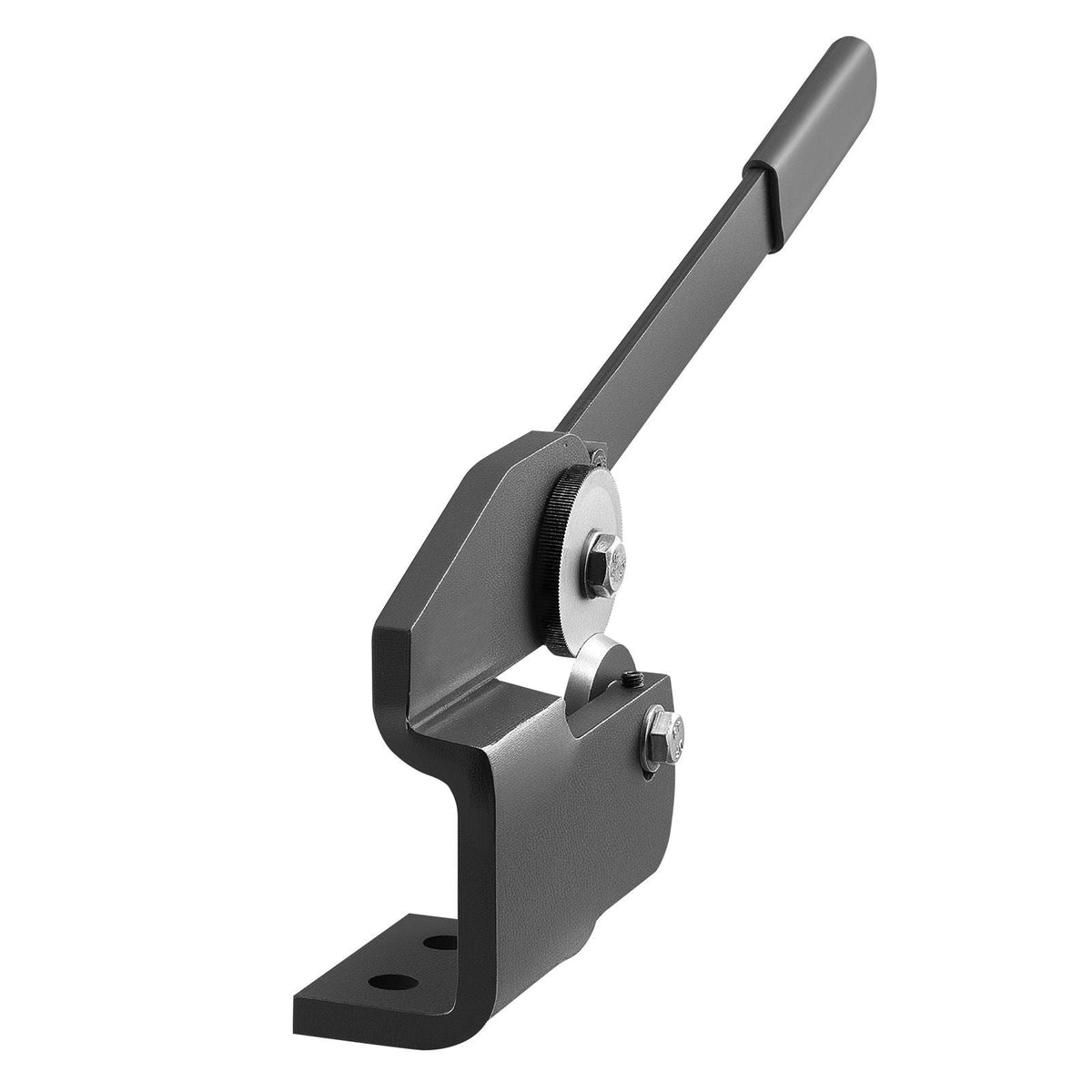 Sheet Metal Shear, Throatless Rotary Hand Shear, 16 Gauge Mild Steel Sheet Cutter with 0.06 in Capacity, with Solid Construction, Mounting Type, for Cutting Steel, Copper, Rebar, and Aluminum