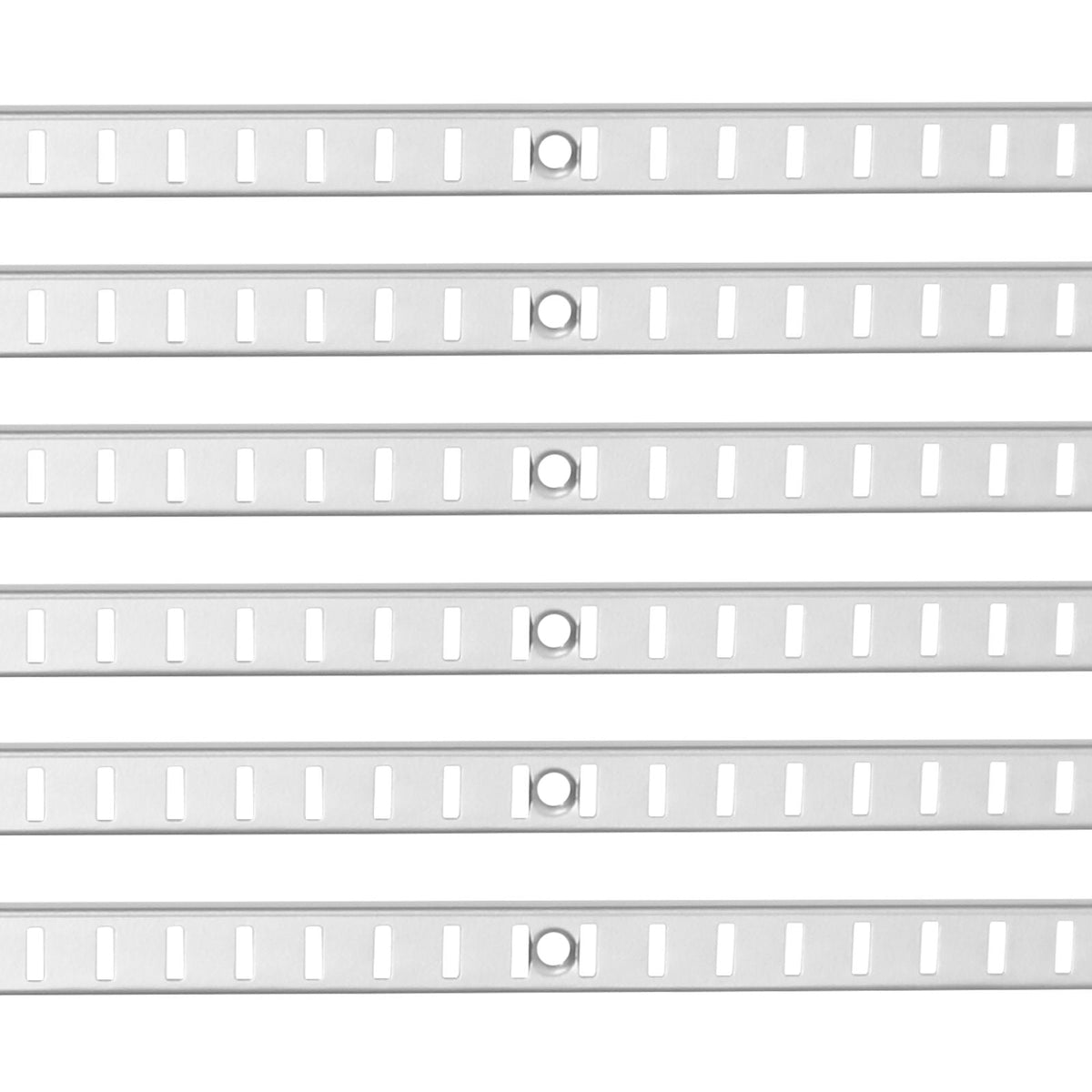 Shelf Pilaster, 36.3-inch 8 Pack, Adjustable Shelf Brackets Steel Mortise Mount Pilaster Strip Standards with 32 Screws, Suitable for Wall Shelving System Cabinet Closet Organization