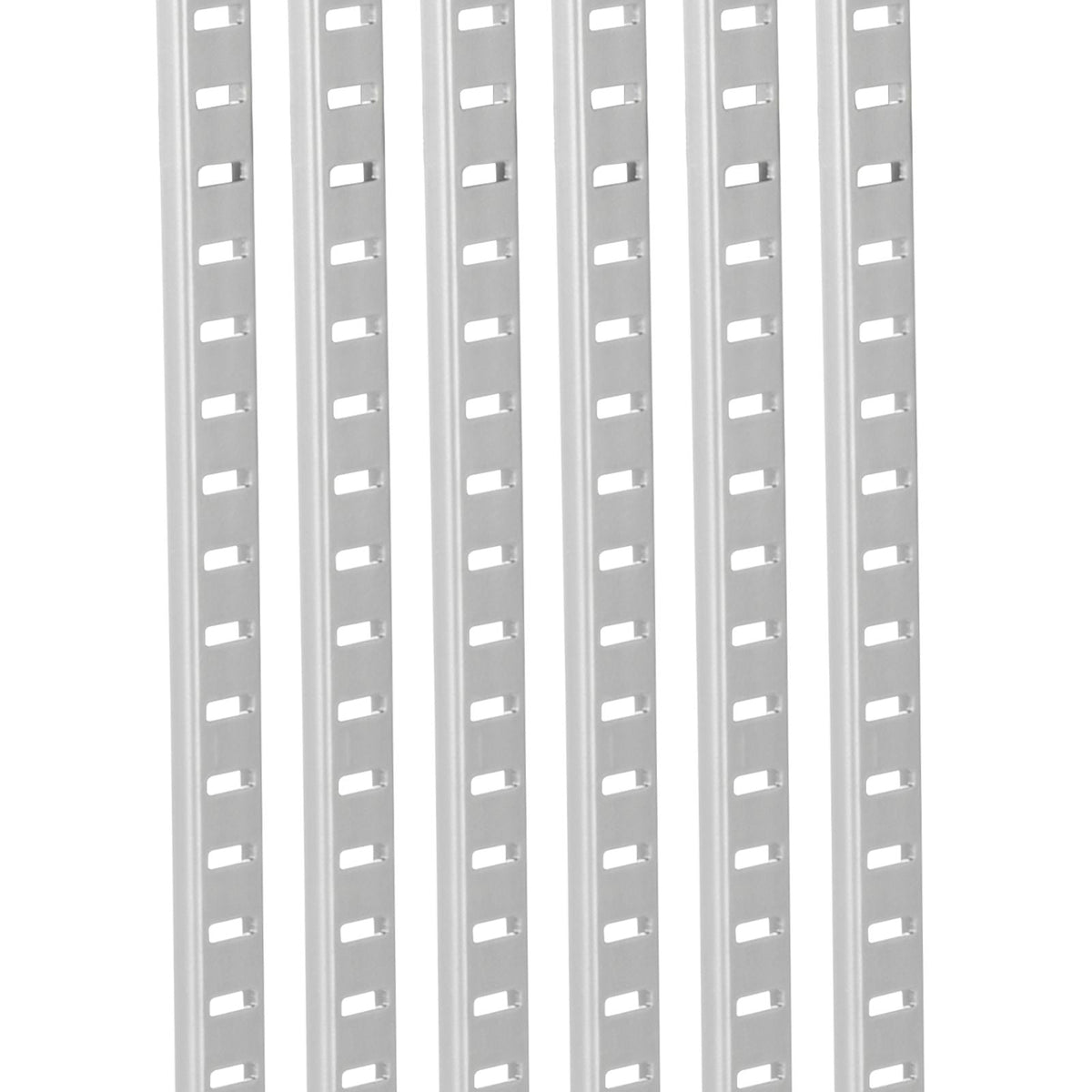 Shelf Pilaster, 36.3-inch 8 Pack, Adjustable Shelf Brackets Steel Mortise Mount Pilaster Strip Standards with 32 Screws, Suitable for Wall Shelving System Cabinet Closet Organization