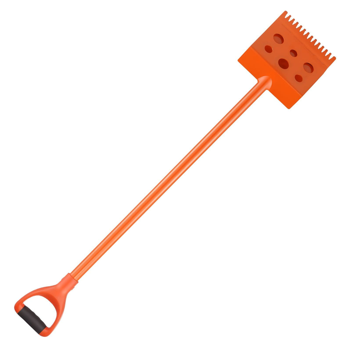 Shingle Shovel 4 Pack, D-Grip Handle Shingle Roof Ripper, High Hardness 45# Steel & Lightweight Easy Tearing Off Roofing & Nails Tool, ideal for Commercial and Residential Use,Orange
