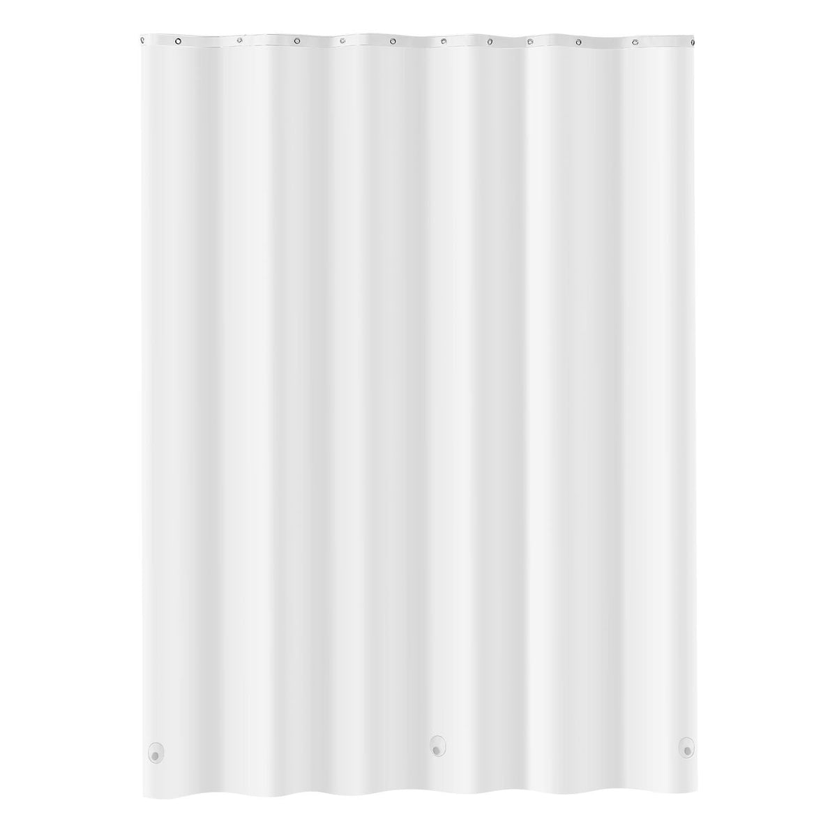 Shower Curtain Liner, 8G Heavy-Duty PEVA Shower Liner, 2-Pack Waterproof Plastic Liners with 3 Magnets and 12 Rust-Resistant Metal Grommet, for Bathroom Showers & Bath Tubs, 72 x 72 in (White)