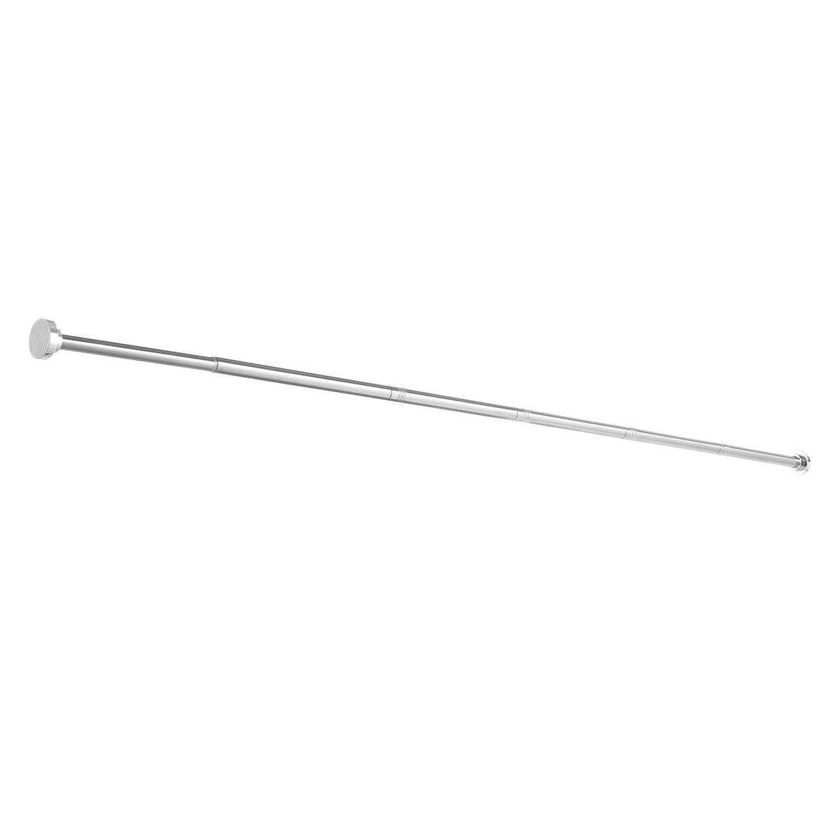 Shower Curtain Rod, 28-76 Inches, 1 Inch Diameter Adjustable Spring Tension Stainless Steel Telescoping Rod with Holders, No Drilling Non-Slip for Bathroom, Closet, Window, Room Divider, Silver
