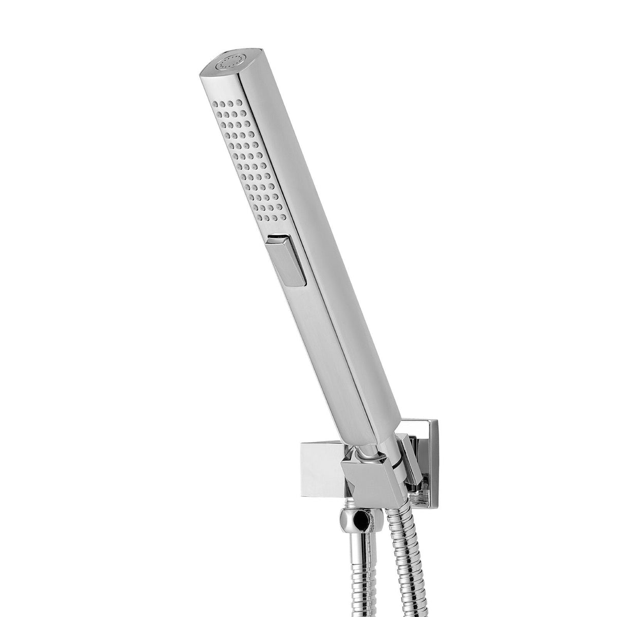 Shower Faucet Set, 10 Inch Ceiling Mount Rainfall Shower System with 6 Body Jets and 2 in 1 Handheld Spray, Rotatable 3-Function Rain Head System Set, Complete Brass Valve and Trim Kit, Chrome