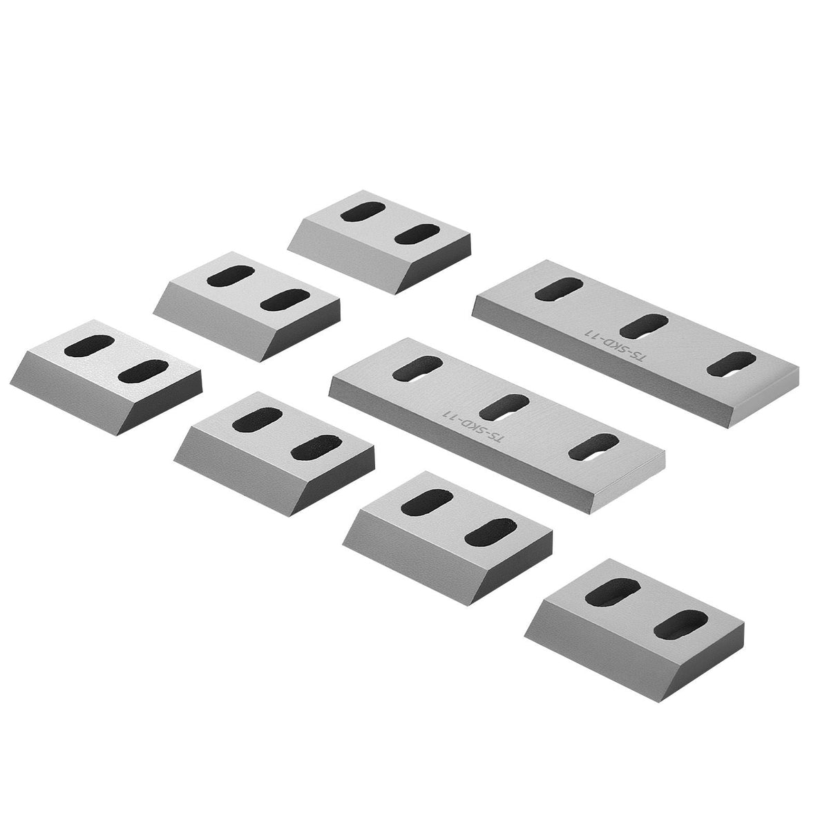 Shredder Blades, Alloy Steel Shredder Machine Blade Kit with 6 Rotating and 2 Fixed Blades, High-Hardness SKD-11 Blade, Compatible with Model 250 Plastic Grinder, for ABS, PP, PVC & Nylon