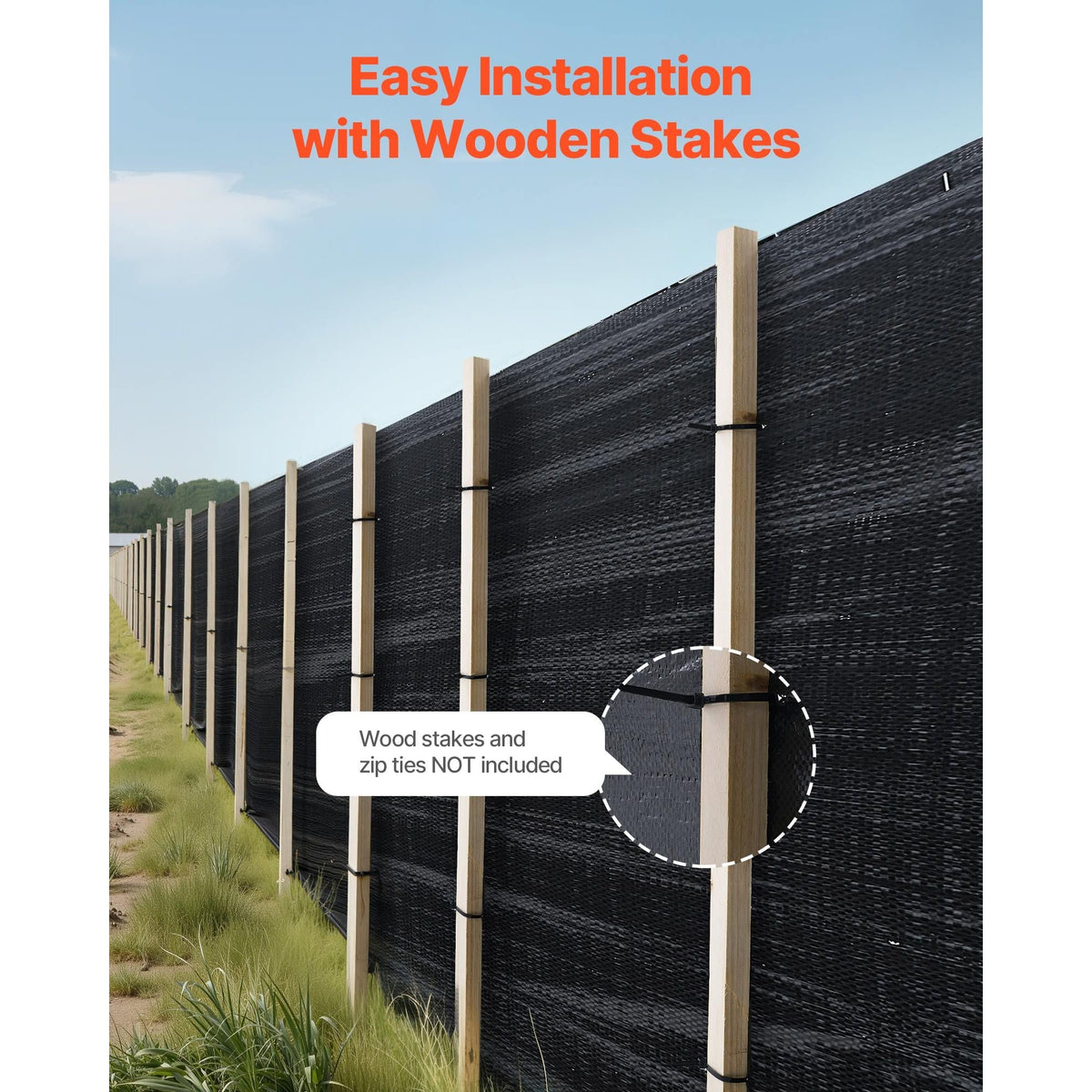Silt Fence Fabric Roll, 3 x 500 ft Erosion Control Fencing, Industrial Grade Tough Polypropylene Fabrics for Sediment Retention, Temporary Fabric for Construction Job Sites