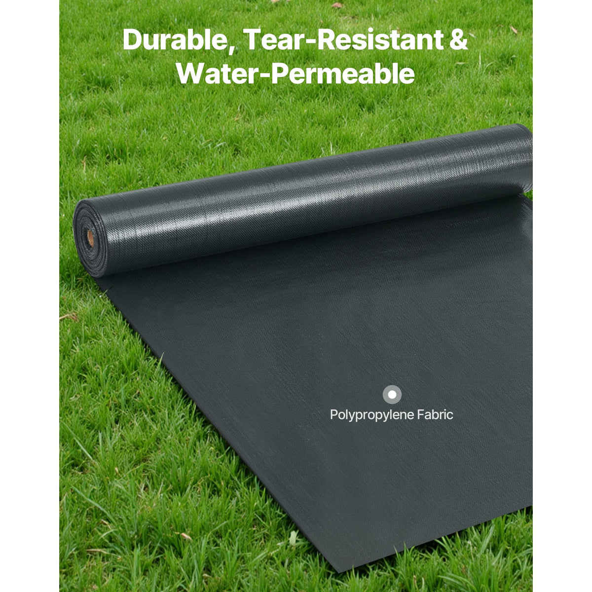 Silt Fence Fabric Roll, 3 x 500 ft Erosion Control Fencing, Industrial Grade Tough Polypropylene Fabrics for Sediment Retention, Temporary Fabric for Construction Job Sites
