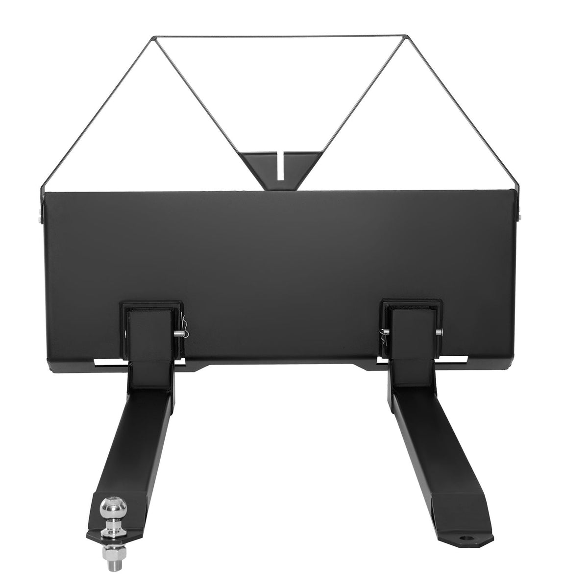 Skid Steer Pallet Forks, 2600 lbs Rated Capacity, Pallet Fork Frame Attachment with 48-inch Pallet Forks Blades, 1-7/8 inch Ball Hitch Receiver, Quick Tach Connection for Skid Steers, Tractors