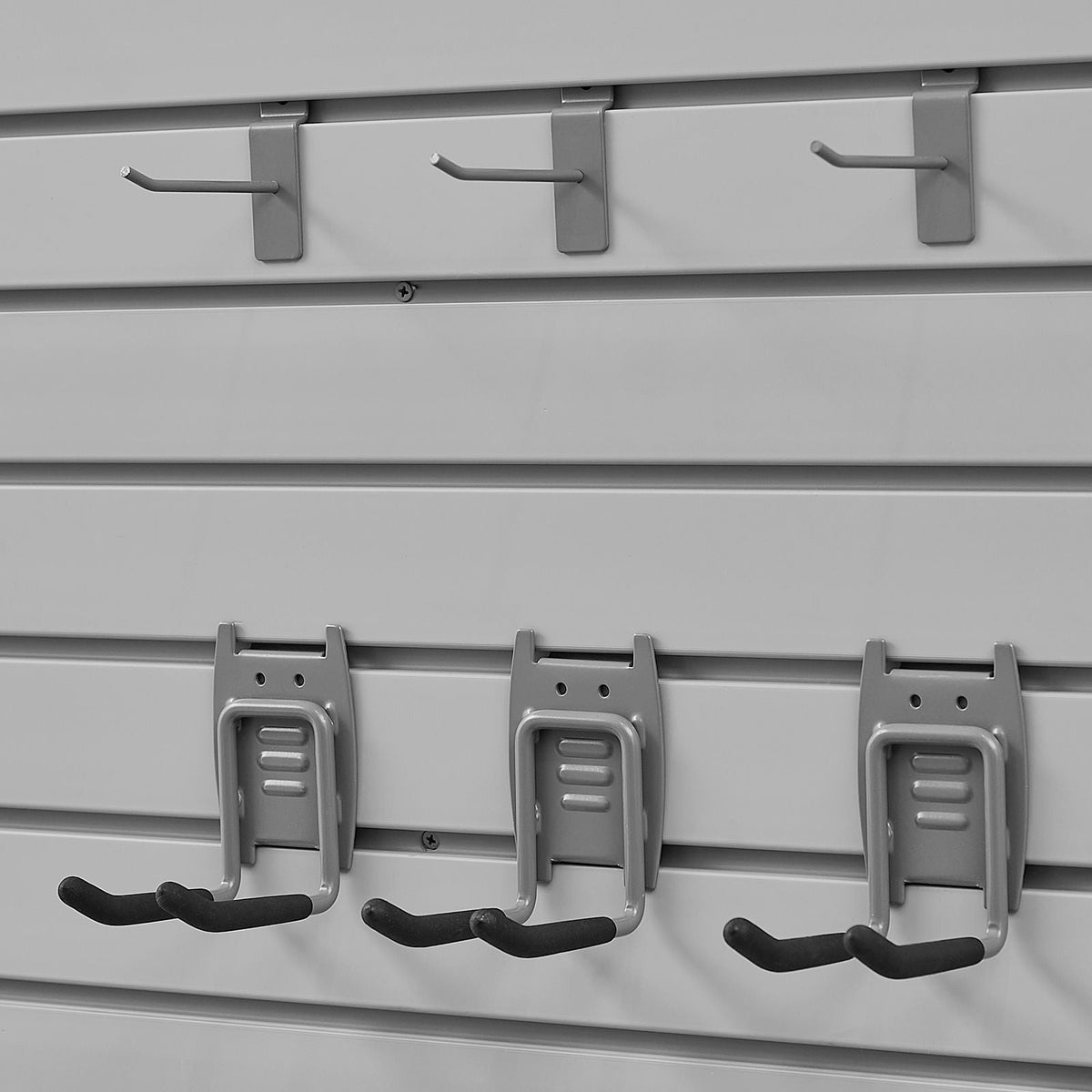 Slat Wall Paneling, 8 x 4 ft, PVC Garage Slatwall with Modular Design, Grey Slat Wall Easy-to-Install Adjustable Slatwall Panel with Coupling Structure & DIY Cutting, Fits for Storage & Display