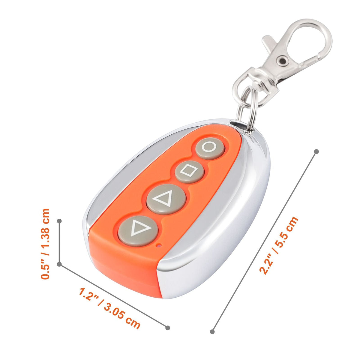 Sliding Gate Opener Remote, 131 ft Range, 4-Button Automatic Gate Opener Remote, Remotes for Garage Door Openers, Multi-Code Electric Rolling Driveway-Gate Closer Smart Key Security Kit