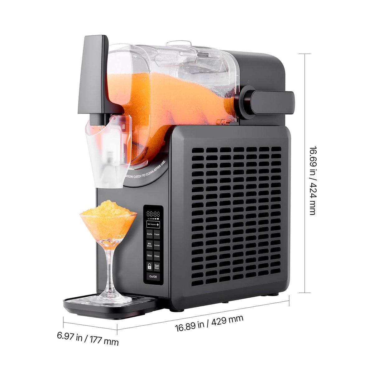 Slushie Machine, 2.6L/88oz No Ice Needed Slushy Machine for Home, Frozen Drink Maker with 5 Preset Programs, Margarita Machine with Self-Cleaning, Frozen Margaritas, Frappés, Milkshake & More