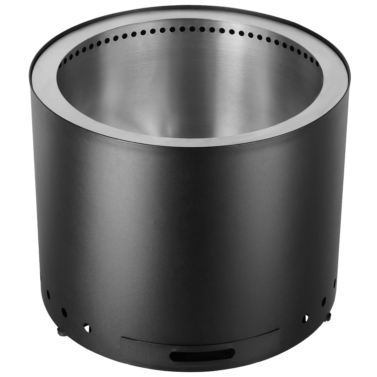 Smokeless Fire Pit Stove Bonfire, H: 15.4 in x Dia: 19.3 in ,Wood Burning Fireplaces with Removable Ash Pan, SUS430 Stainless Steel inner Portable Outdoor Firepit, for Outdoor Patio Camping
