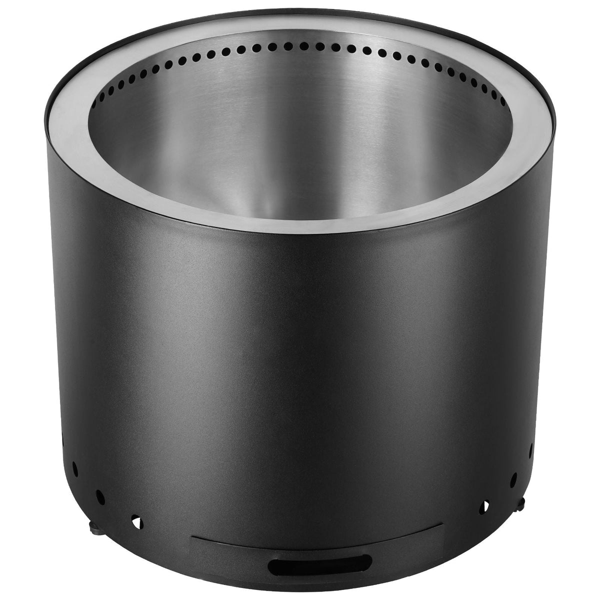 Smokeless Fire Pit Stove Bonfire, H: 15.4 in x Dia: 19.3 in ,Wood Burning Fireplaces with Removable Ash Pan, SUS430 Stainless Steel inner Portable Outdoor Firepit, for Outdoor Patio Camping