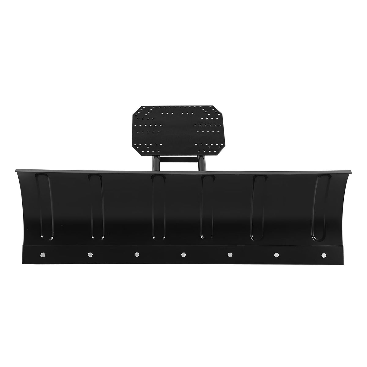 Snow Plow Kit, 48in Universal Snow Plow Attachment, Height & Left-Right Adjustable, Quick To Detach, Steel ATV Scrape Blade, 3 Mount Options, Efficient Snows Clearing, for Most ATVs & UTVs