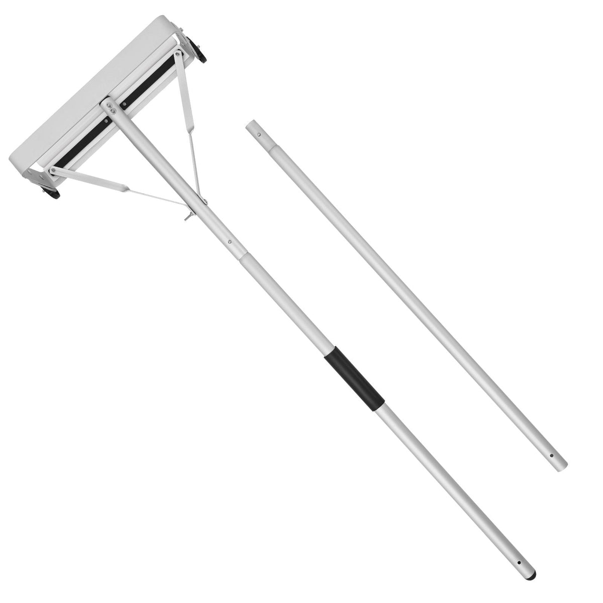 Snow Roof Rake, 18.5 in Aluminum Blade, 5.2-30 ft Adjustable Roof Snow Scraper with Wheels & Slide, , Lightweight Snows Removal Tool for House Rooftop Leaves Debris Clearing