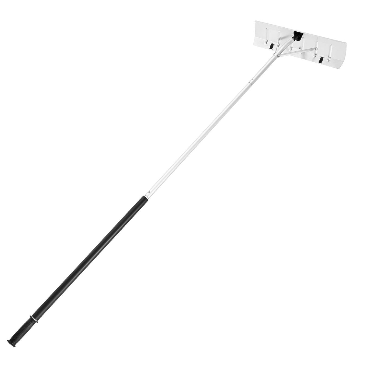 Snow Roof Rake, 26 in Aluminum Blade, 7.5-20 ft Adjustable Roof Snow Scraper with Wheels, Anti-Slip Handle Snows Removal Tool, Lightweight House Rooftop Rake for Leaves Debris Removal