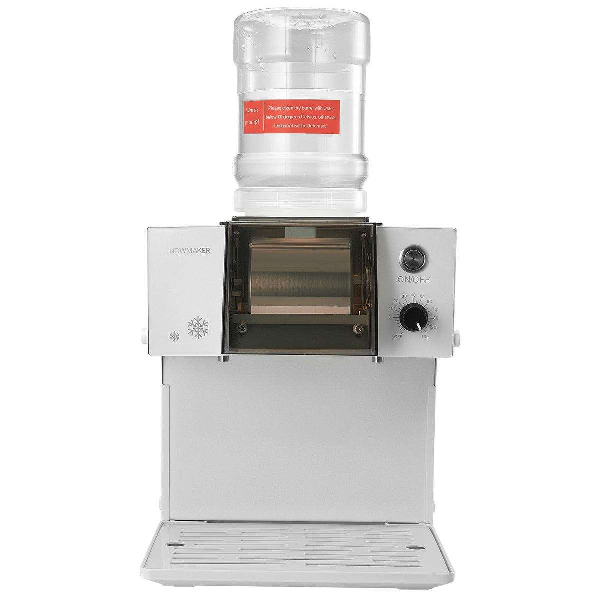 Snowflake Ice Machine, 88LBS/24H Snowflake Ice Maker, Ice-Shaver Machine with Stainless Steel Blade, Electric Snow Cone Maker with 0.48 Gal Tank, 90S Fast Pre-Cooling, for Home & Small Gathering