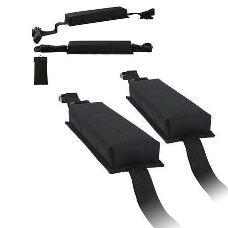 Soft Roof Rack Pads, 15.5-Inch Universal Car Roof Rack Pads, 176LBS Loading Capacity Luggage Kayak Carrier with Portable Storage Bag for SUP Canoe Snowboard Paddle Board Surfboard