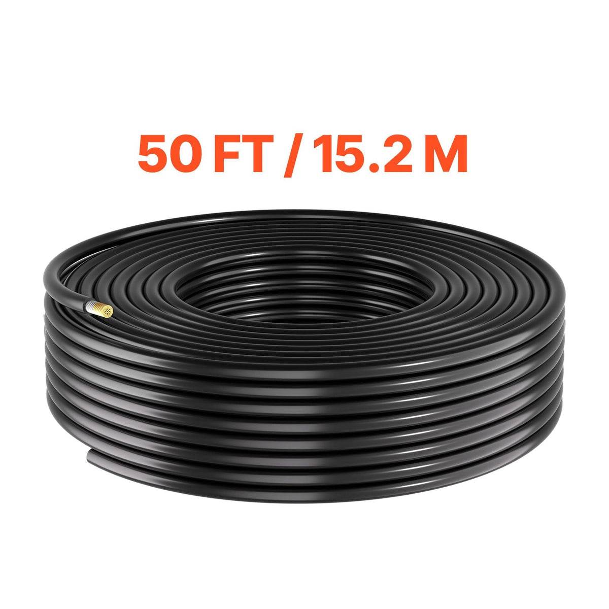 Solar Panel Wire, 50 ft Black + 50 ft Red Kit, 10 AWG (6 mm²) Solar Panel Extension Cable, PV Tinned Copper Wire, for Outdoor Home Off-Grid Photovoltaic Systems Automotive RV Boat Marine, IP67