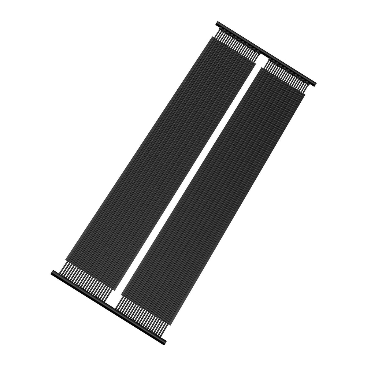 Solar Pool Heater, 2.75 x 20 ft HDPE Solar Pool Panel( 2 Pcs) - Durable & Weather-Proof, with Complete Accessories, Universal Solar Pool Panel–Raises Water Temperature