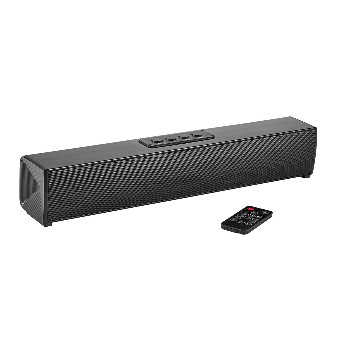 Sound Bar for Smart TV, 2.0 Channel, 17-Inch Compact Soundbar TV Speakers for Projector, Bluetooth AUX Connection, Remote Control, Easy Setup, 80W Surround Sound System for PC Home Theater Audio