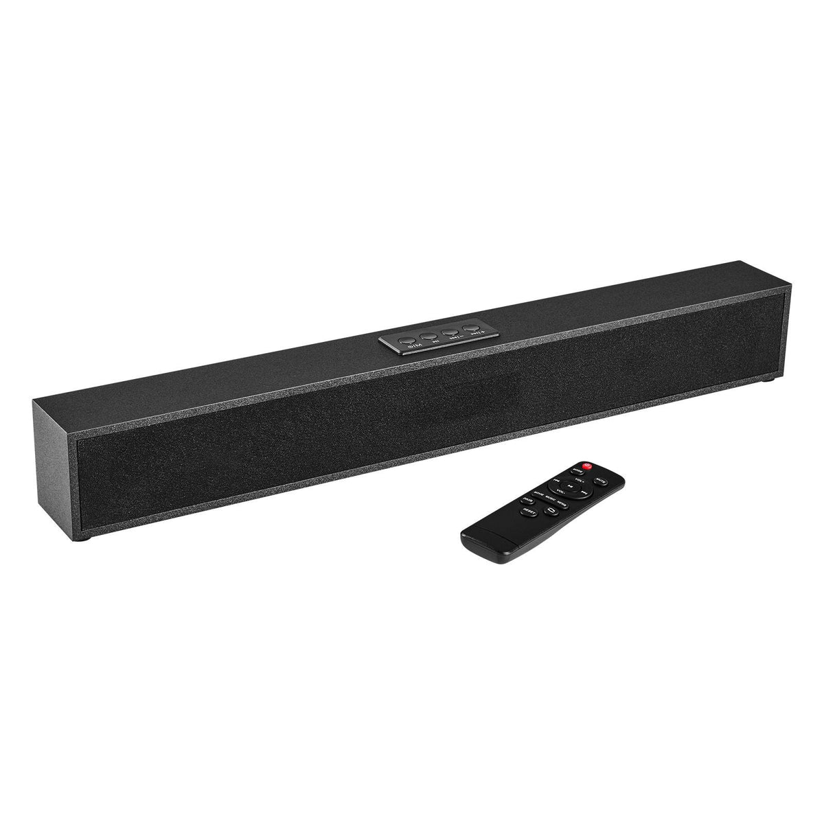 Sound Bar for Smart TV, 2.0 Channel, 24-Inch Compact Soundbar TV Speakers for Projector, Bluetooth AUX Connection, Remote Control, Easy Setup, 80W Surround Sound System for PC Home Theater Audio