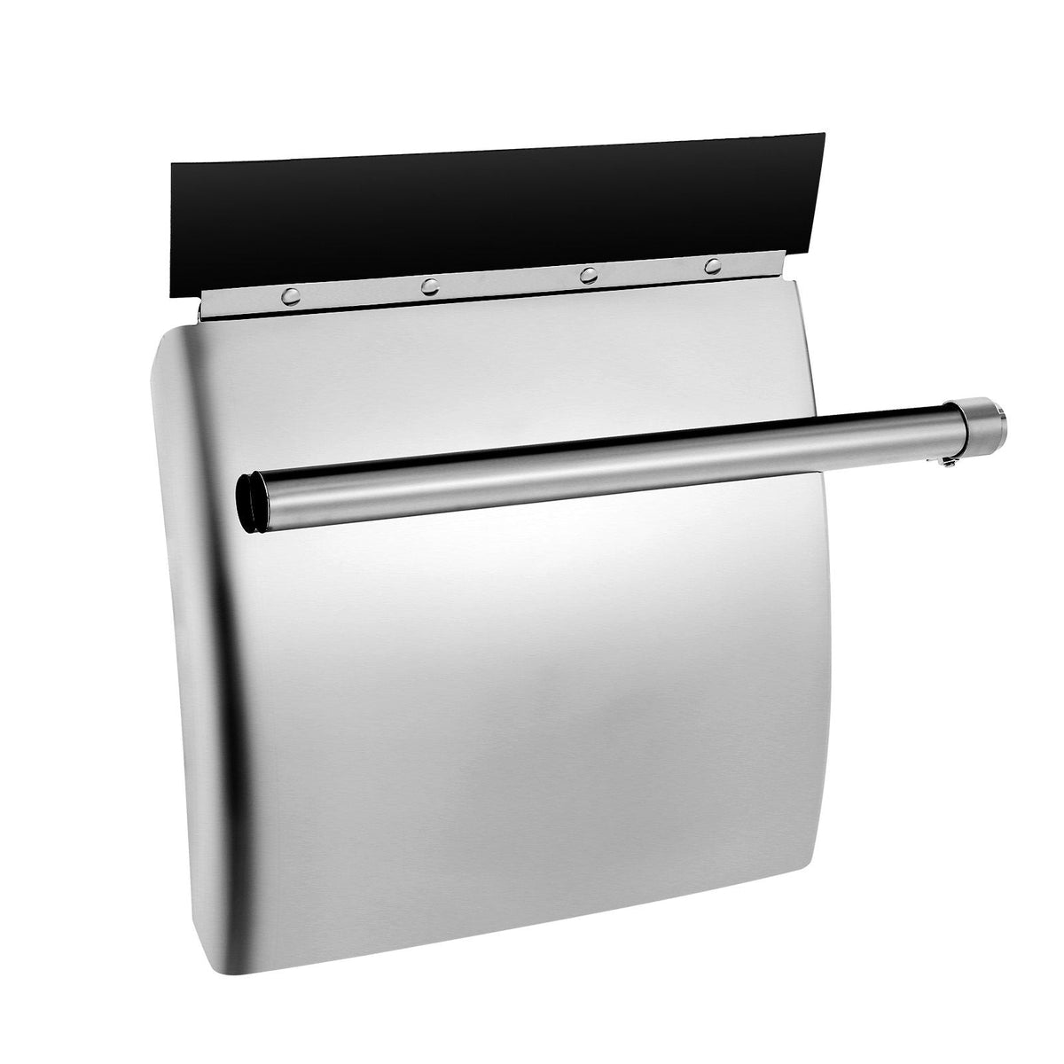 Stainless Steel Quarter Fenders for Semi Trucks, 24" x 24" Semi Truck Fenders with Tube Bracket and Mounting Hardware, 1 Pair Right & Left Quarter Fender Set, Fit for Freightliner, Peterbilt