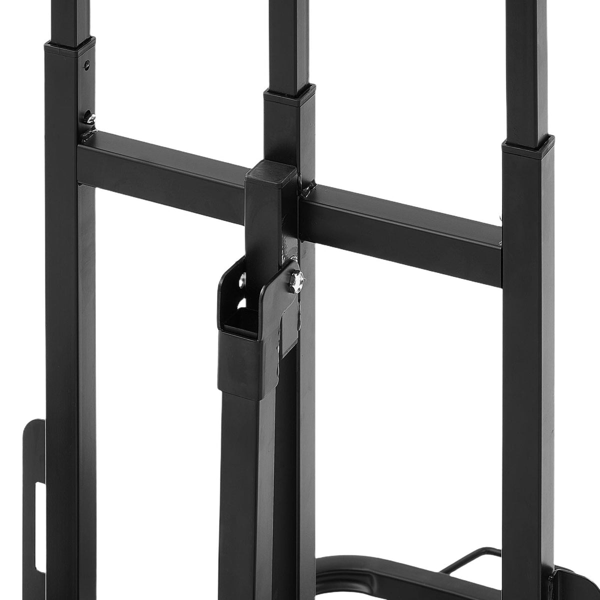 Stair Climbing Cart, 220 lbs Stair-Climbing Capacity, Heavy-Duty Folding Trolley Cart with Telescoping Handle, 6 Wheels and 2 Bungee Cords, Stair Climber Dolly for Home, Groceries, Warehouse