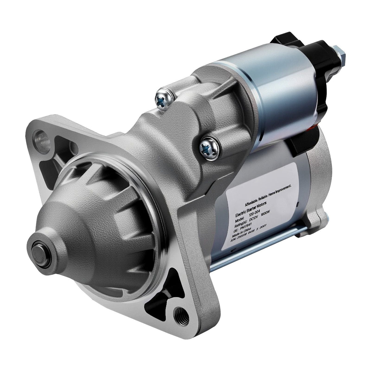 Starter 17841, Starter Motor Replacement Compatible with Pontiac Vibe L4 1.8L 2003-2008, Toyota Corolla/Matrix L4 1.8L 2003-2008, OEM 19338656 28100-22090 88864512 2800330 N17841 SND0295 SR3282X