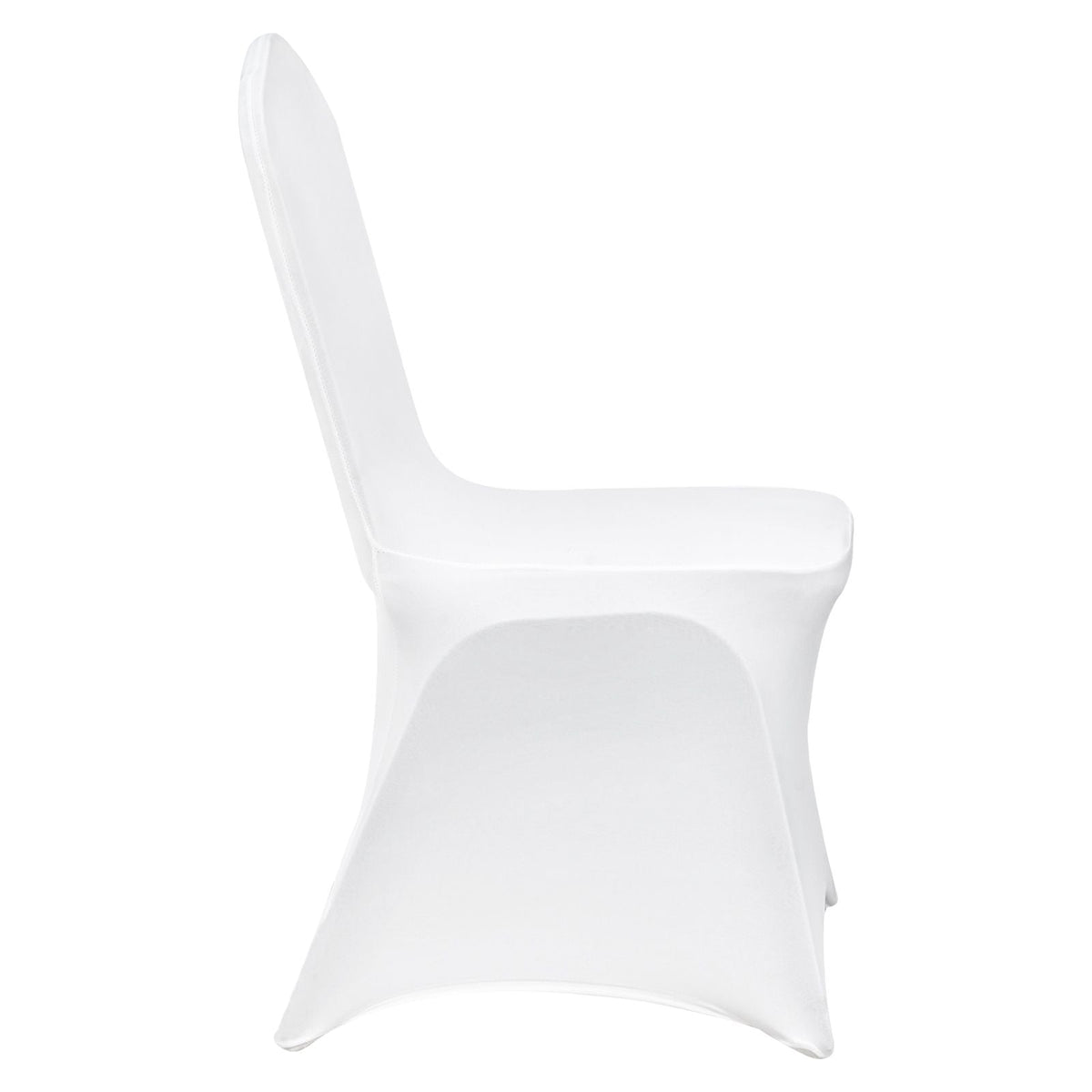 Stretch Spandex Folding Chair Covers, Universal Fitted Chair Cover, Removable Washable Protective Slipcovers, for Wedding, Holiday, Banquet, Party, Celebration, Dining (200PCS White)