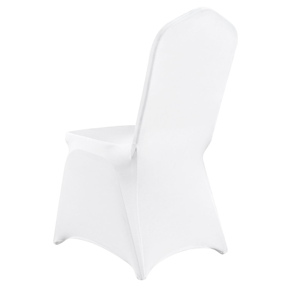 Stretch Spandex Folding Chair Covers, Universal Fitted Chair Cover, Removable Washable Protective Slipcovers, for Wedding, Holiday, Banquet, Party, Celebration, Dining (200PCS White)