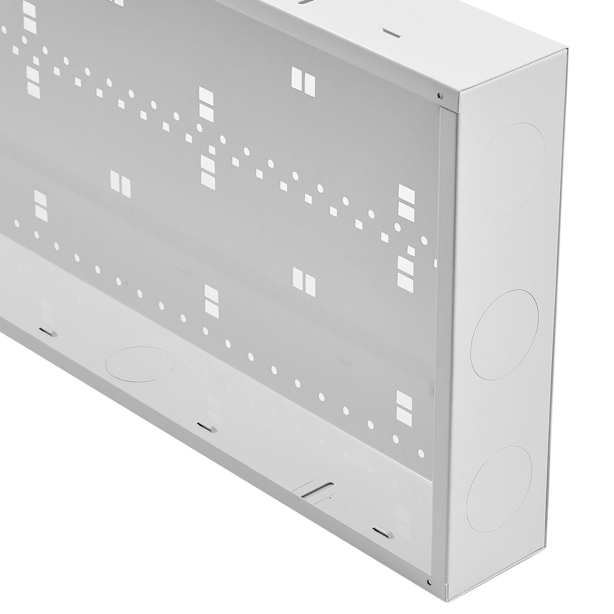 Structured Media Enclosure, 42-Inch, Recessed in-Wall Media Box with Cover, Wall-Mount Cable Management Box Kit, Structured Wiring Multi-Media Cabinet, Cold-Rolled Steel, for TV Home Theater