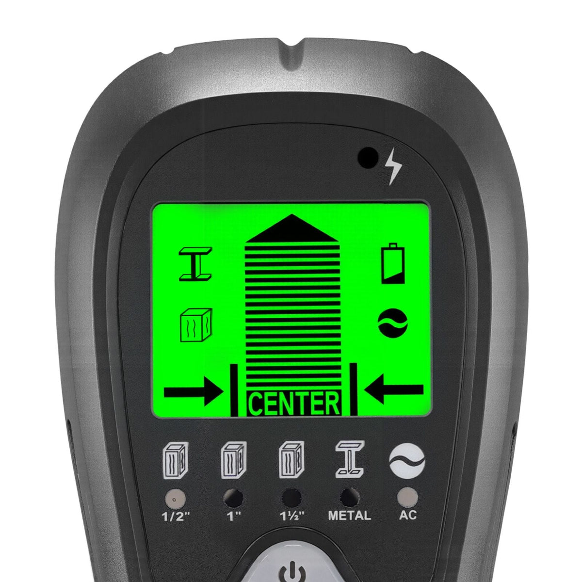 Stud Finder Wall Scanner, 5 in 1, Electronic Wall Stud Detector with Smart Sensor, High-Definition LCD Display and Audio Alarm, for the Center and Edge of Metal, AC Wire, Joists, Pipes, Black